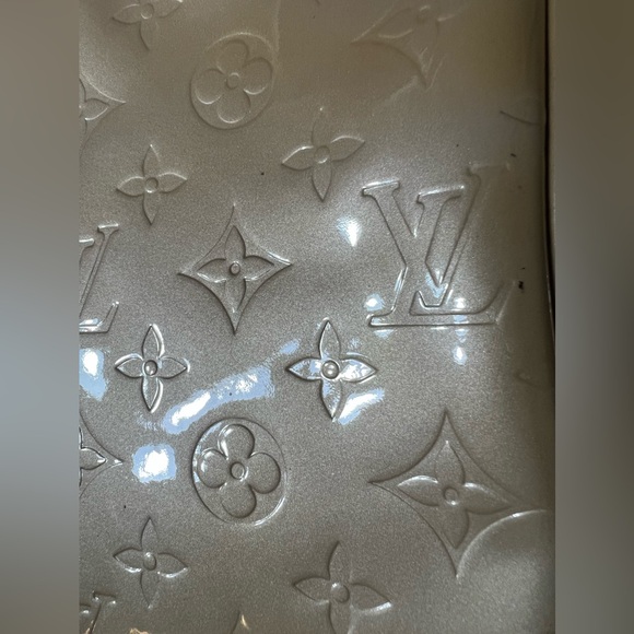 Authentic Louis Vuitton Vernis Columbus Shoulder Tote Bag Beige Vintage - Picture 11 of 15